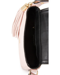 Женская розовая кожаная сумка от Milly