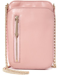 Женская розовая кожаная сумка от Karen Walker