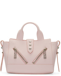 Женская розовая кожаная сумка от Kenzo