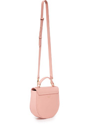 Женская розовая кожаная сумка от Meli-Melo