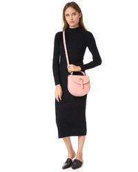 Женская розовая кожаная сумка от Meli-Melo