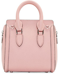 Женская розовая кожаная сумка от Alexander McQueen