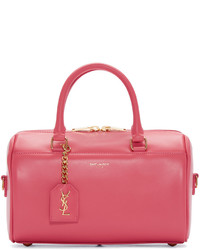 Женская розовая кожаная сумка от Saint Laurent