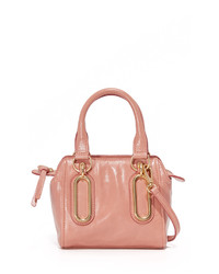 Женская розовая кожаная сумка от See by Chloe