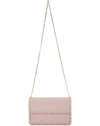Женская розовая кожаная сумка от Valentino