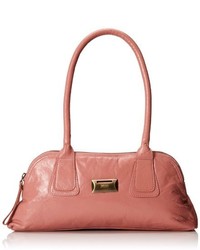 Розовая кожаная сумочка