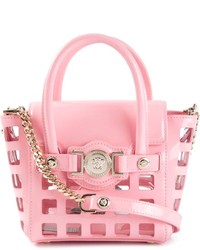 Розовая кожаная сумочка от Versace