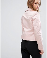 Женская розовая косуха от Helene Berman