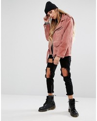 Женская розовая косуха от Reclaimed Vintage