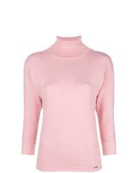 Женская розовая кофта с коротким рукавом от Dsquared2