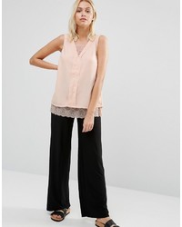 Розовая кружевная блузка от B.young