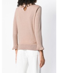 Женская розовая кружевная водолазка от Barrie