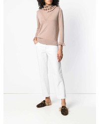 Женская розовая кружевная водолазка от Barrie