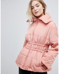 Женская розовая куртка-пуховик от ASOS DESIGN
