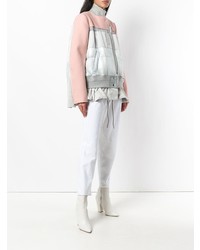 Женская розовая куртка-пуховик от Sacai