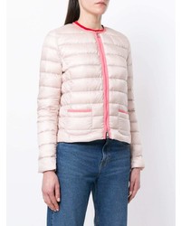 Женская розовая куртка-пуховик от Moncler