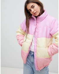 Женская розовая куртка-пуховик от Daisy Street