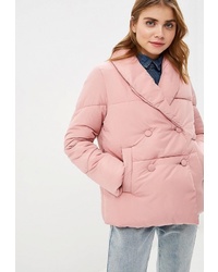 Женская розовая куртка-пуховик от LOST INK