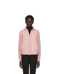 Женская розовая куртка-пуховик от Moncler