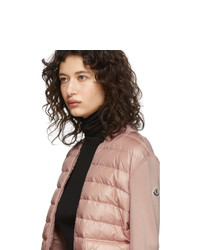 Женская розовая куртка-пуховик от Moncler