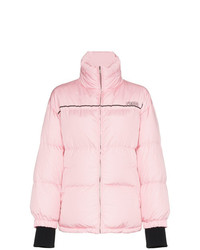 Женская розовая куртка-пуховик от Prada