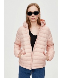 Женская розовая куртка-пуховик от Pull&Bear