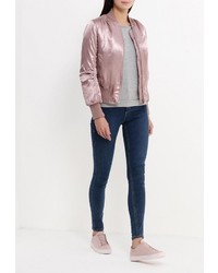 Женская розовая куртка-пуховик от QED London