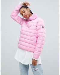 Женская розовая куртка-пуховик от Tommy Jeans