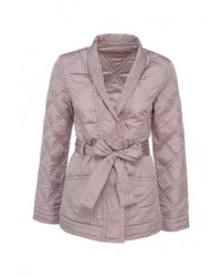 Женская розовая куртка-пуховик