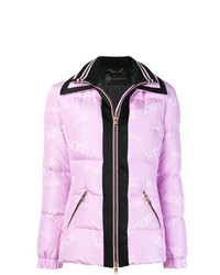 Женская розовая куртка-пуховик от Versace