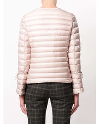 Женская розовая куртка-пуховик от Moncler
