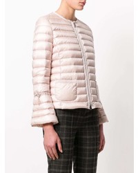 Женская розовая куртка-пуховик от Moncler