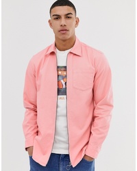 Мужская розовая куртка-рубашка от Jack & Jones