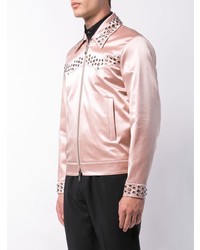 Мужская розовая куртка-рубашка от DSQUARED2