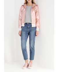 Женская розовая куртка от B.Style