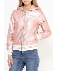 Женская розовая куртка от B.Style