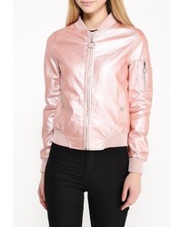 Женская розовая куртка от B.Style