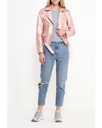 Женская розовая куртка от B.Style