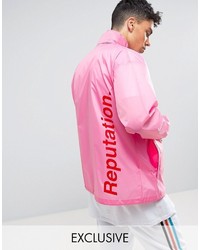 Мужская розовая легкая куртка от Reclaimed Vintage