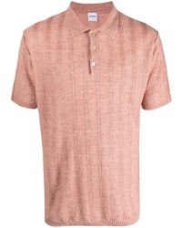 Мужская розовая льняная футболка-поло от Aspesi
