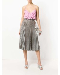 Женская розовая майка с рюшами от N°21