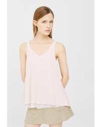 Женская розовая майка от Mango