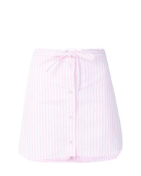 Розовая мини-юбка в вертикальную полоску от Victoria Victoria Beckham