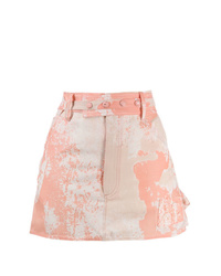 Розовая мини-юбка с принтом тай-дай от Courreges