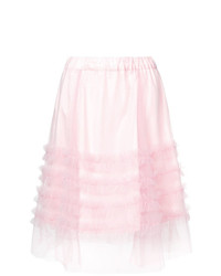 Розовая мини-юбка с рюшами от P.A.R.O.S.H.