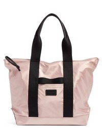 Розовая нейлоновая большая сумка