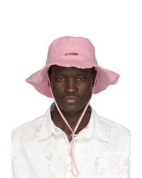 Мужская розовая панама от Jacquemus