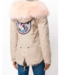 Женская розовая парка от Mr & Mrs Italy