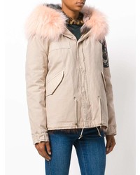 Женская розовая парка от Mr & Mrs Italy