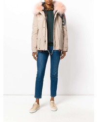 Женская розовая парка от Mr & Mrs Italy